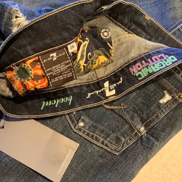 7 For All Mankind 28X36 Organic Cotton Boot! NWT - Picture 2 of 6